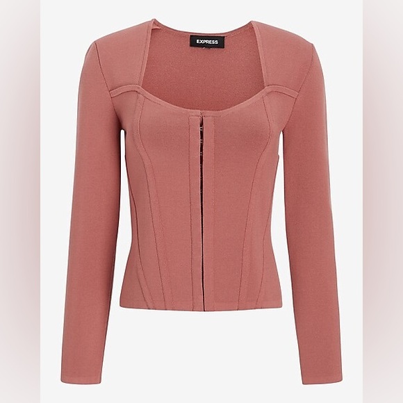 Express Tops - Express Body Contour Corset Sweater Jacket - NWT